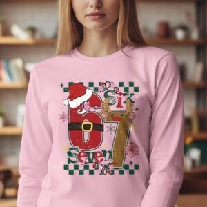67 Christmas T-shirt Women or Men Any Size S M L XL XXL Pink or any color Pink